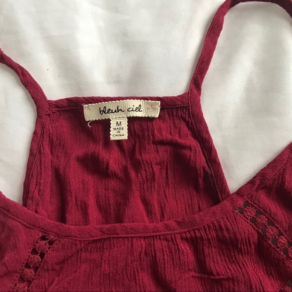 Maroon Halter Tanktop - Picture 2 of 2